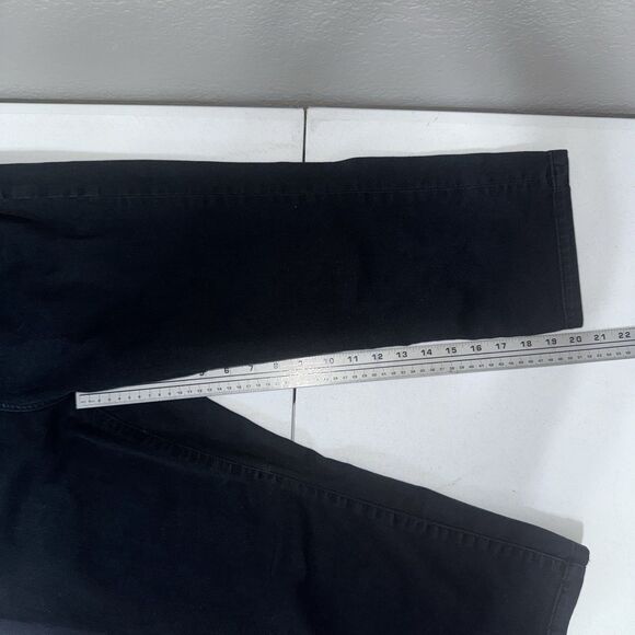Coldwater Creek Natural Fit Women Capri Pants Black Straight Size 4 - Picture 6 of 7